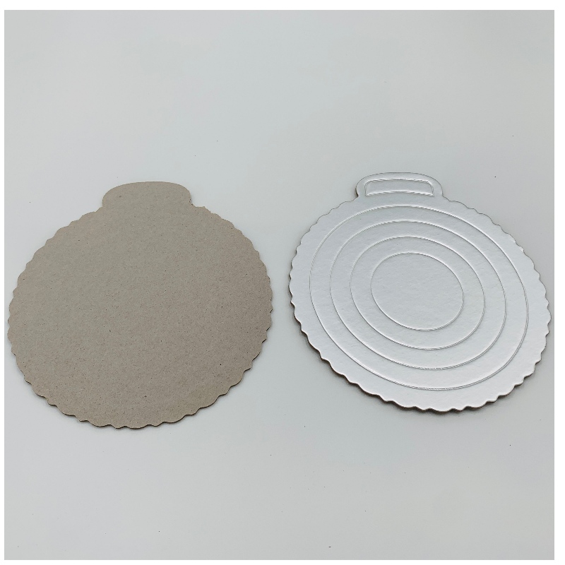 Silber Circle Pastry Board Wasserdichte Oberfläche