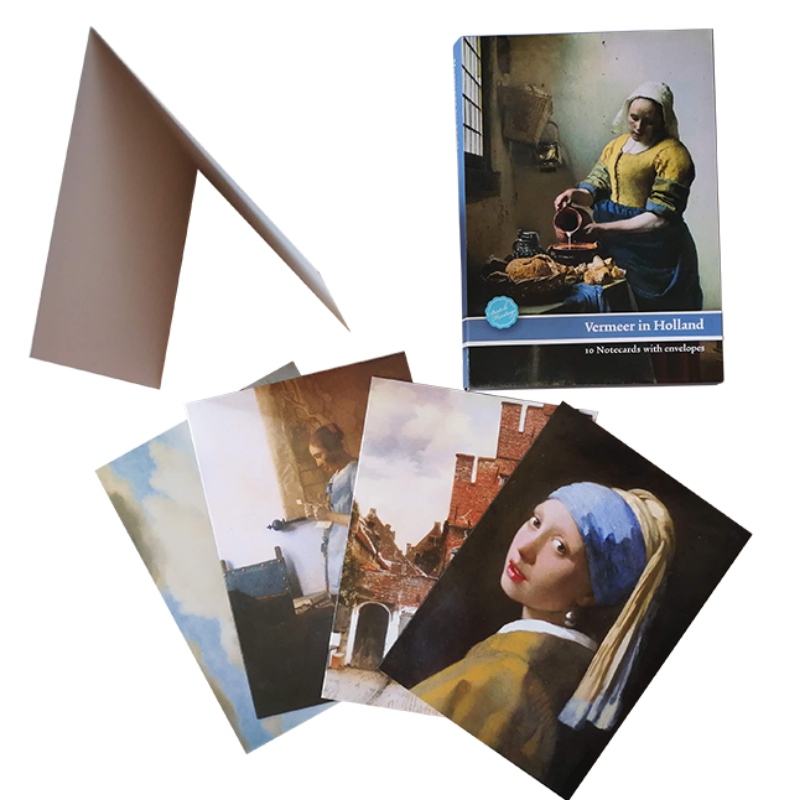 Grußkarte Johannes Vermeer Painting, Einladungskarte mit White Envelopes.Benutzerdefiniertes Design